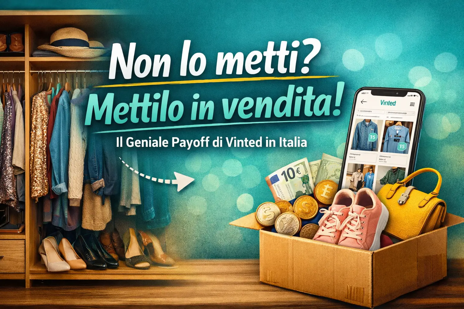 Il payoff di Vinted in Italia: un caso di transcreation vincente Payoff Vinted “Non lo metti? Mettilo in vendita” esempio di transcreation di successo in Italia